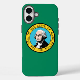 Coques iPhone 16 Plus Drapeau de Washington