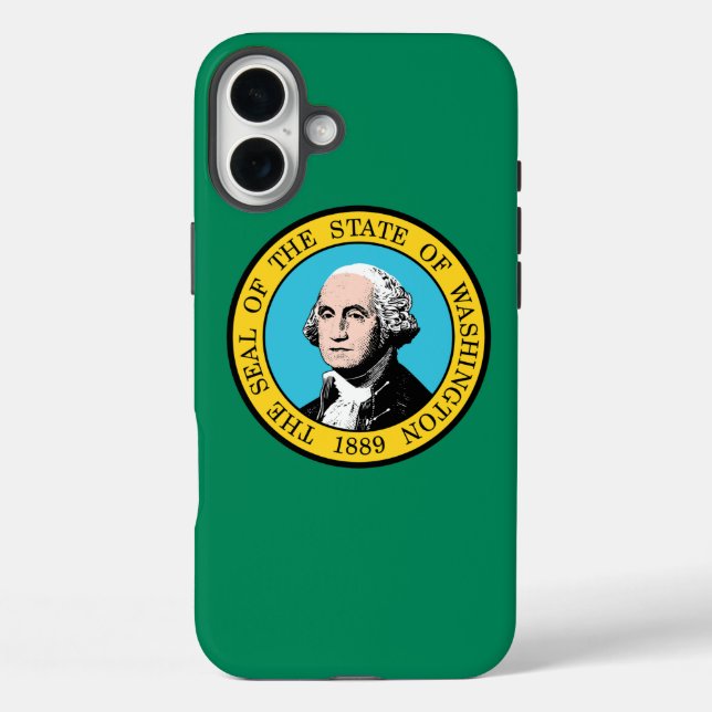 Coques Case-Mate iPhone Drapeau de Washington (Verso)