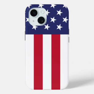 Coque Pour iPhone 15 Drapeau des États-Unis d'Amérique