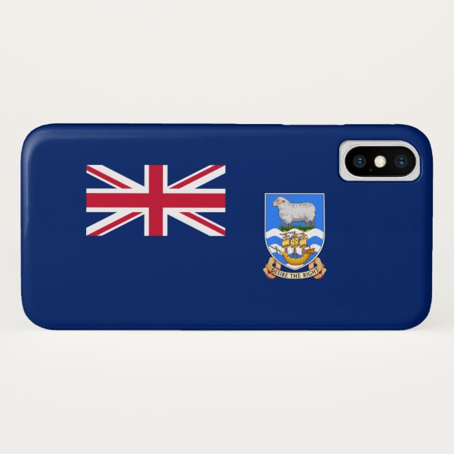 Coques Case-Mate iPhone Drapeau des îles Falkland (Territoire britannique) (Dos (Horizontal))