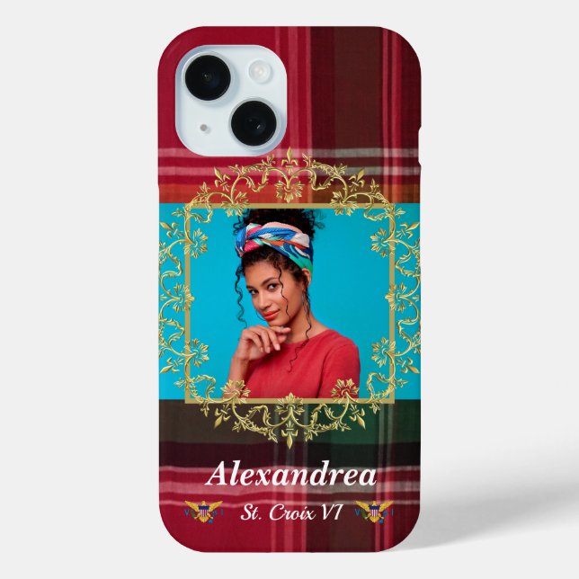 Coques Case-Mate iPhone Drapeau des îles Vierges américaines St. Croix Mad (Verso)