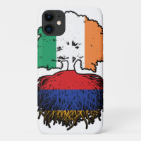 Drapeau des racines d'arbres arméniennes irlandais