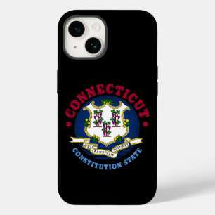 COQUE POUR iPhone 14 DRAPEAU D'ÉTAT CONSTITUTION CONNECTICUT