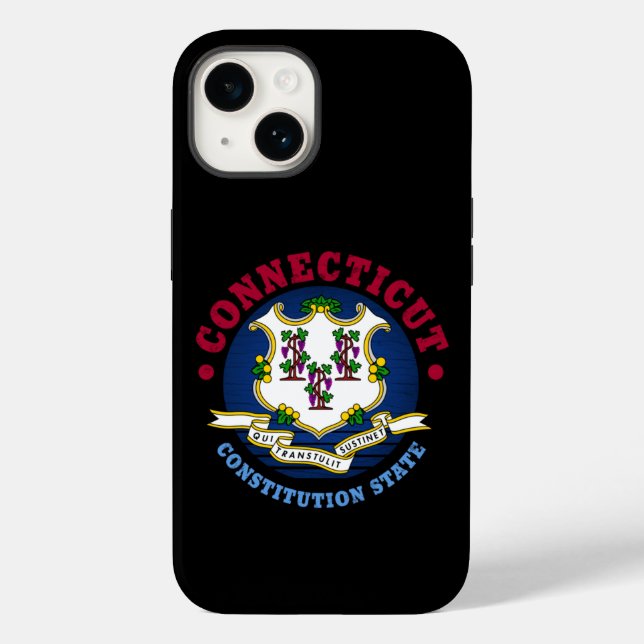 COQUES Case-Mate iPhone DRAPEAU D'ÉTAT CONSTITUTION CONNECTICUT (Verso)