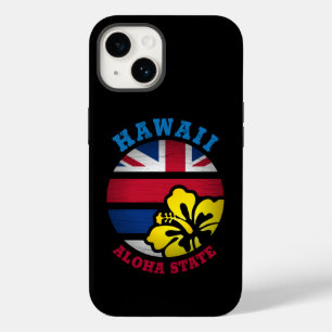 COQUE POUR iPhone 14 DRAPEAU D'ÉTAT DE HAWAII ALOHA