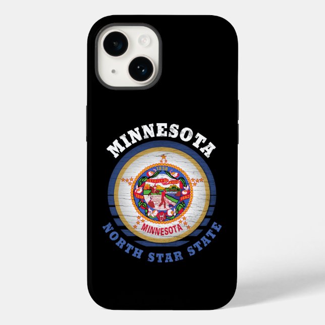 COQUES Case-Mate iPhone DRAPEAU D'ÉTAT DE MINNESOTA NORTH STAR (Verso)