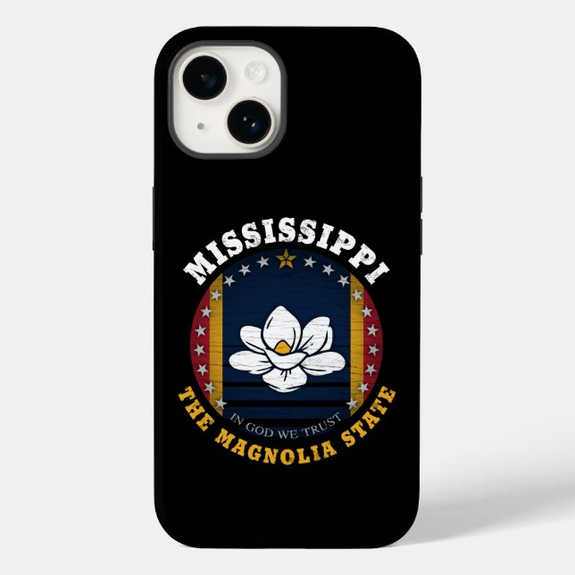 COQUES Case-Mate iPhone DRAPEAU D'ÉTAT DE MISSISSIPPI MAGNOLIA (Verso)
