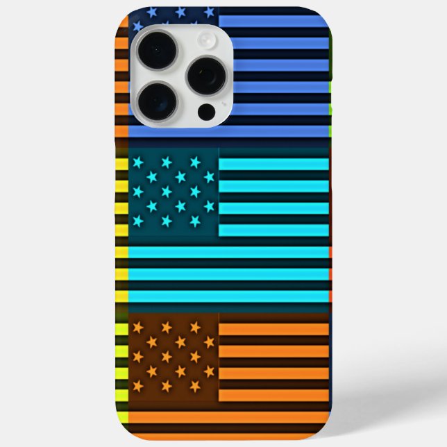 Coques Case-Mate iPhone Drapeau drôle USA (Verso)