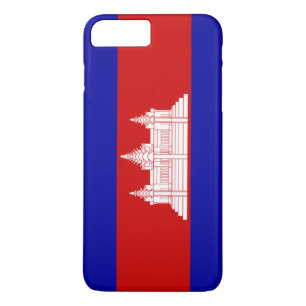 Coque iPhone 8 Plus/7 Plus Drapeau du Cambodge