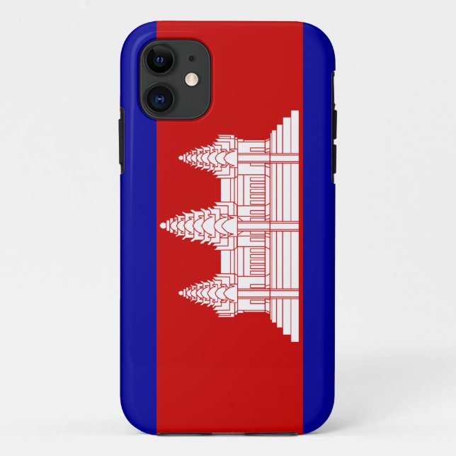 Coques Case-Mate iPhone Drapeau du Cambodge ; Cambodgien (Dos)
