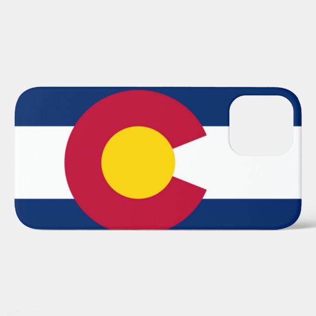 Coques Case-Mate iPhone Drapeau du Colorado (Verso (horizontal))