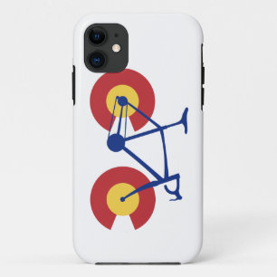 Coque iPhone 11 Drapeau du Colorado Bicyclette
