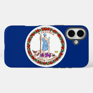 Coques iPhone 16 Plus Drapeau du Commonwealth/État de Virginie