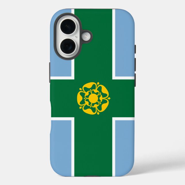 Coques Case-Mate iPhone Drapeau du Derbyshire (Verso)