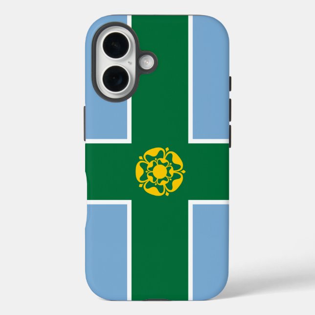 Coques Case-Mate iPhone Drapeau du Derbyshire (Verso)