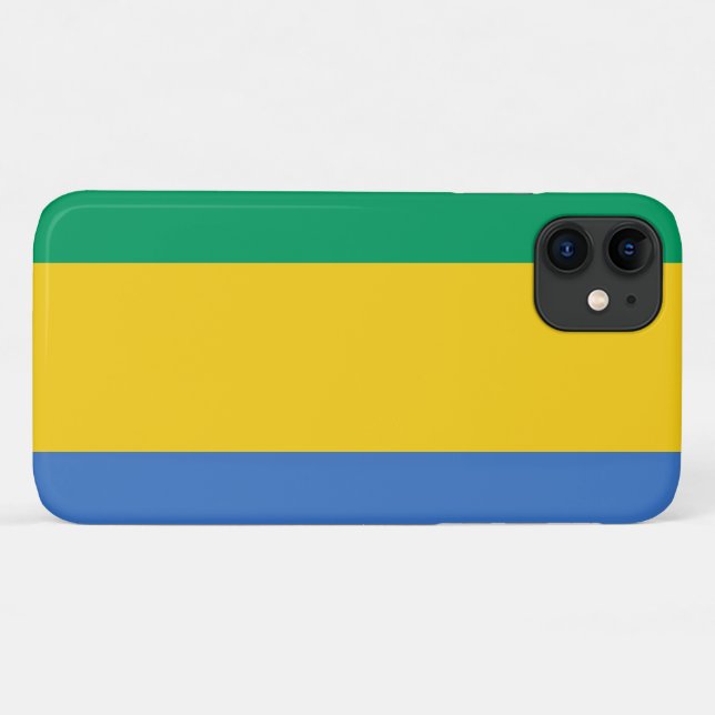 Coques Case-Mate iPhone Drapeau du Gabon (Dos (Horizontal))
