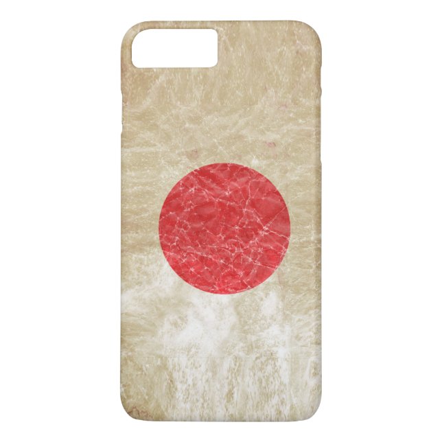 Coques Case-Mate iPhone Drapeau du Japon à Grunge (Dos)