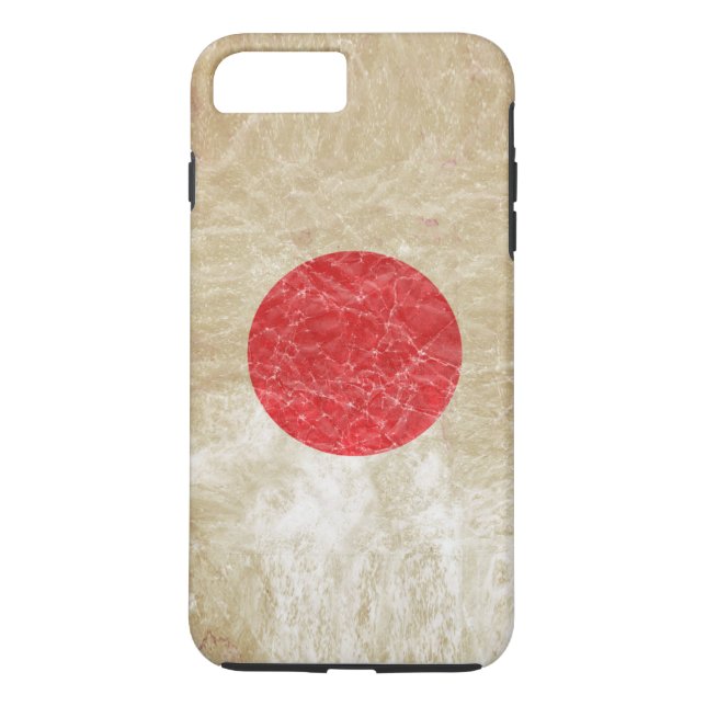 Coques Case-Mate iPhone Drapeau du Japon à Grunge (Dos)