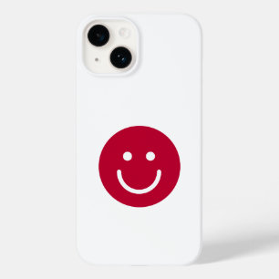 Coque Pour iPhone 14 Drapeau du Japon, Face sourire, Japon, Japonais, J