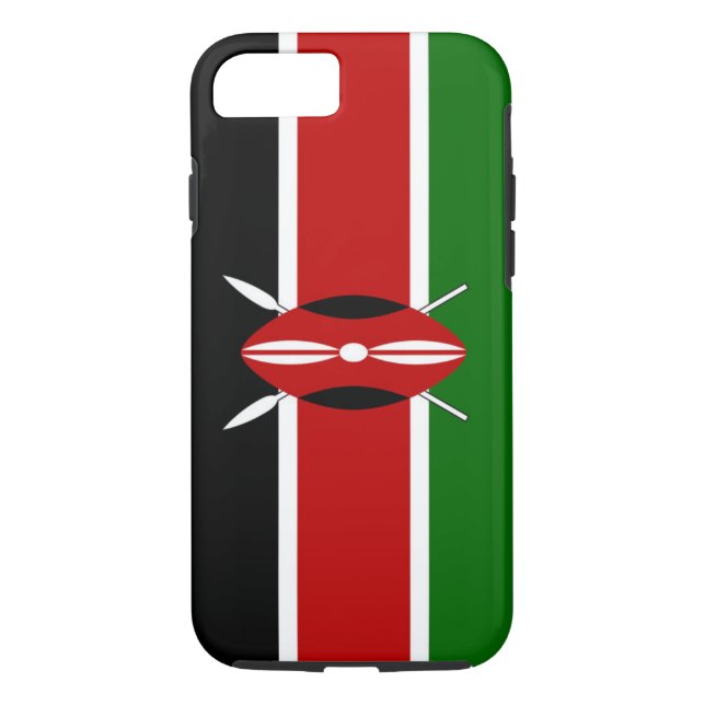 Coques Case-Mate iPhone Drapeau du Kenya (Dos)