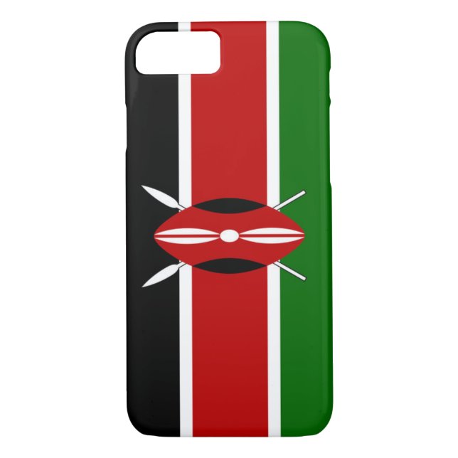 Coques Case-Mate iPhone Drapeau du Kenya (Dos)