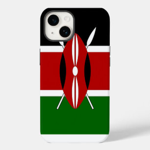 Coque Pour iPhone 14 Drapeau du Kenya Coque-Mate Apple patriotique Appl