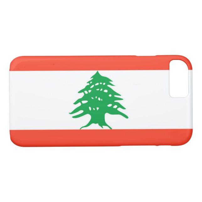 Coques Case-Mate iPhone Drapeau du Liban (Dos (Horizontal))