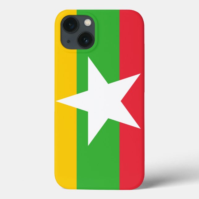 Coques Case-Mate iPhone Drapeau du Myanmar (Verso)