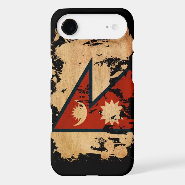 Coques Case-Mate iPhone Drapeau du Népal (Verso)