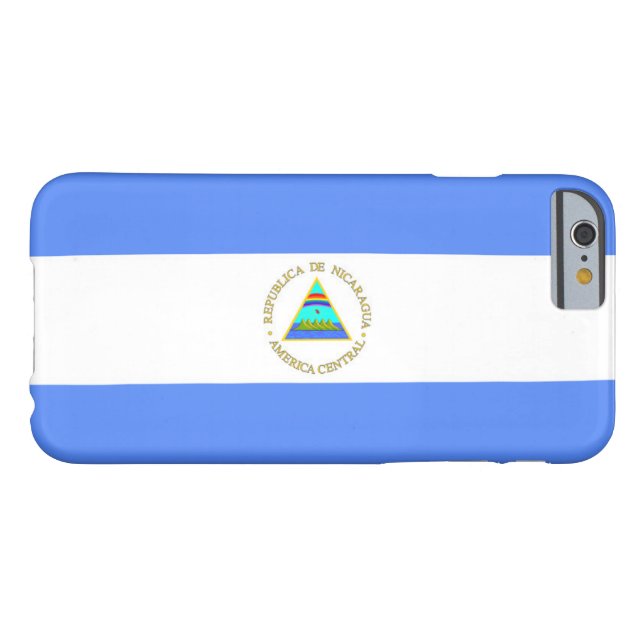 Coques Case-Mate iPhone Drapeau du Nicaragua (Dos Horizontal)