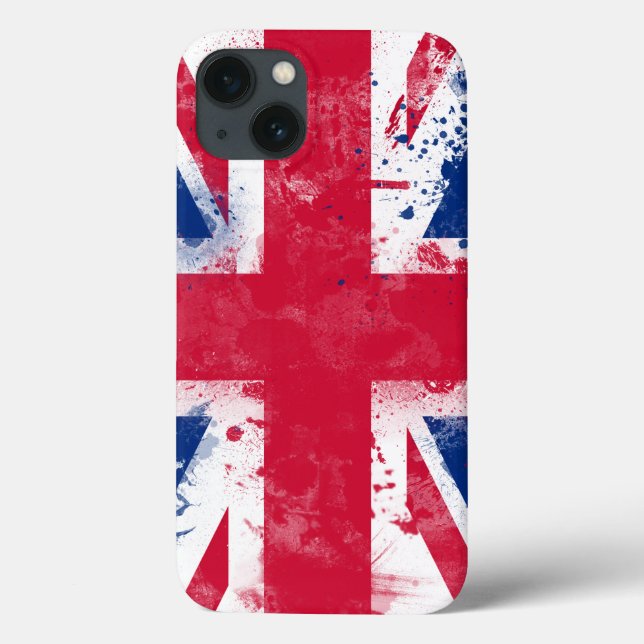 Coques Case-Mate iPhone Drapeau du Royaume-Uni ou de l'Union Jack (Verso)