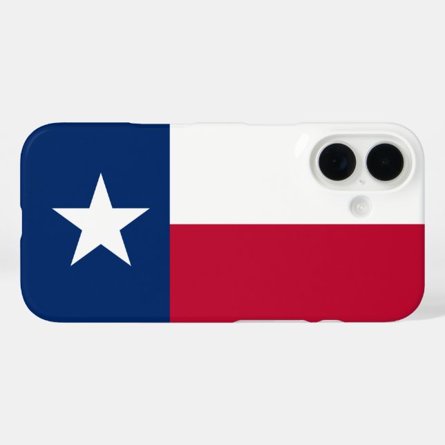 Coques Case-Mate iPhone Drapeau du Texas : Longhorns, L'étoile solitaire d (Verso (horizontal))