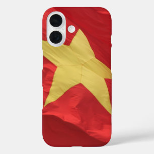 Coque Pour iPhone 16 drapeau du vietnam rouge