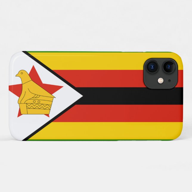 Coques Case-Mate iPhone Drapeau du Zimbabwe (Dos (Horizontal))