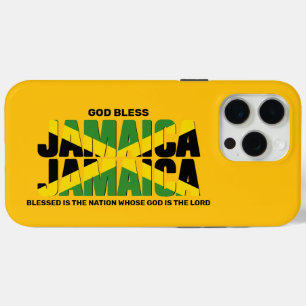 Coque iPhone 15 Pro Max Drapeau élégant DIEU BLESS JAMAICA JAMAICA