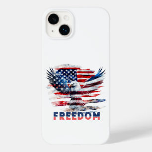 Coque Pour iPhone 14 Plus Drapeau et aigle des Etats-Unis.Liberté.