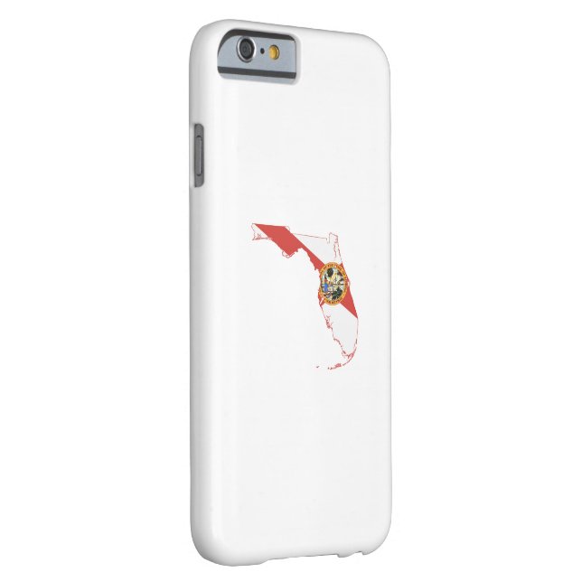 Coques Case-Mate iPhone Drapeau et carte d'état de la Floride (Dos/Droite)