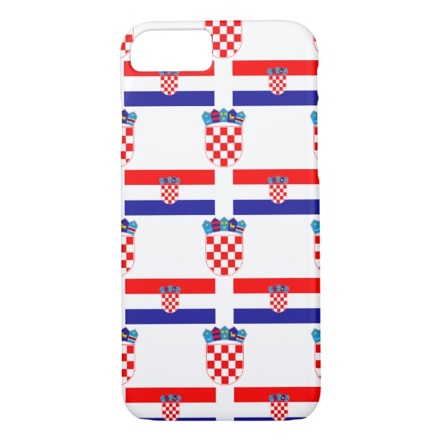 Coques Case-Mate iPhone Drapeau et crête de la Croatie (Dos)