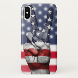 Case-Mate iPhone Case Drapeau Et Doigts Américains Modernes