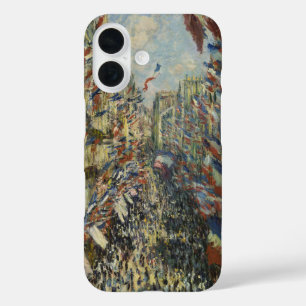 Coque Pour iPhone 16 Drapeau français vintage Monet Street Art Parisien