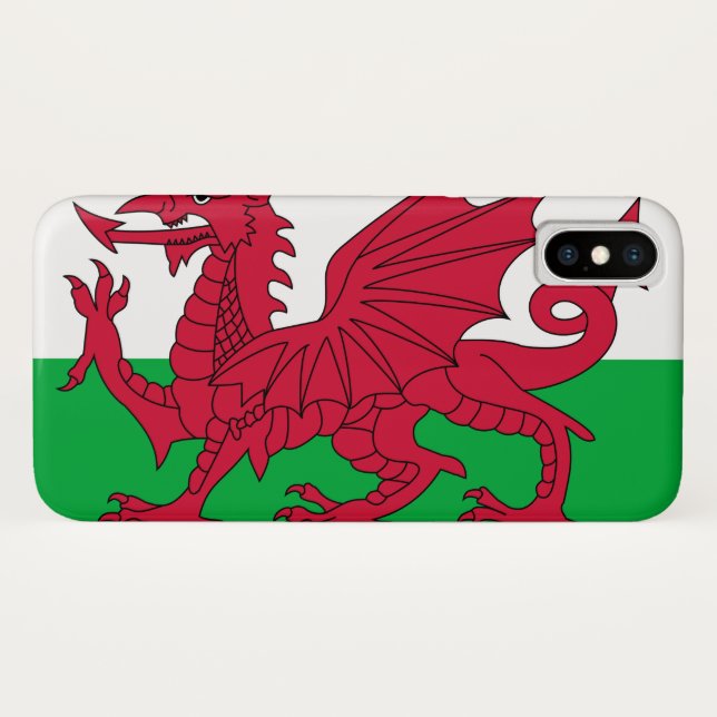 Coques Case-Mate iPhone Drapeau gallois (Pays de Galles) (Dragon gallois) (Dos (Horizontal))