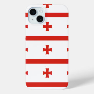 Coque iPhone 15 Mini Drapeau Georgia Sakartvelo motif