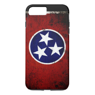 Case-Mate iPhone Case Drapeau grunge noir d'état du Tennessee