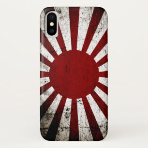 Case-Mate iPhone Case Drapeau grunge noir du Japon Soleil Levant