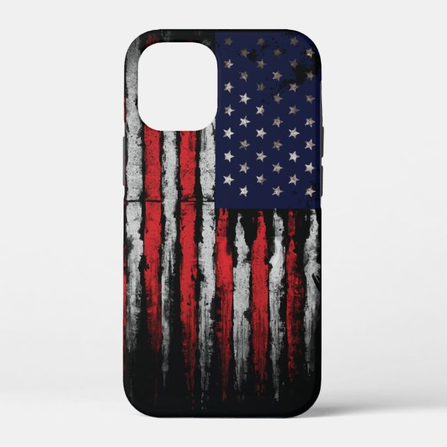 Coques Case-Mate iPhone Drapeau Grunge U.S.A (Verso)
