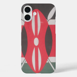 iPhone 16 Plus Case Drapeau Harambe vintage Kenya