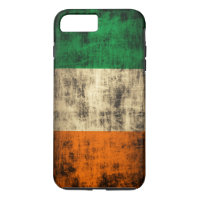 Drapeau irlandais grunge vintage