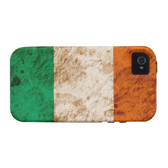 Coques Case-Mate iPhone Drapeau irlandais rocailleux (Dos Horizontal)