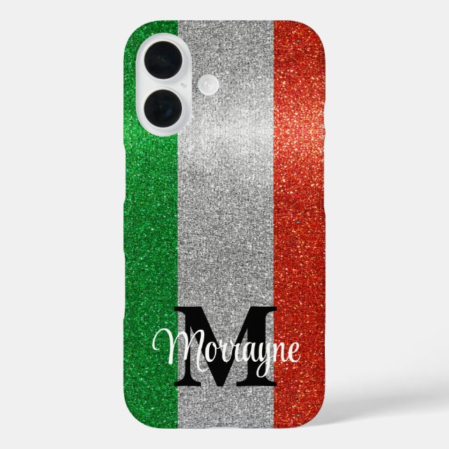 Coques Case-Mate iPhone Drapeau italien Parties scintillant Rome Venise It (Verso)