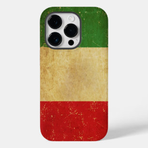 Coque Pour iPhone 14 Pro Drapeau italien Vintage Grunge